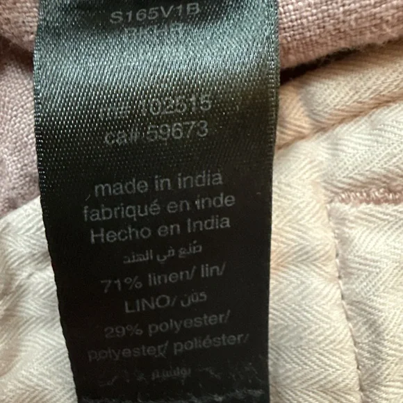 John Varvatos Star USA Linen Chino Shorts 34 – Lilac Stone Casual Summer - Picture 6 of 6